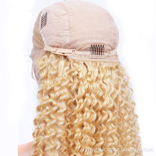 Shmily Wholesale European 40 Inch Wig Human Hair Lace Front Natural Wigs HD Cuticle Aligned Deep Wave Frontal Wig